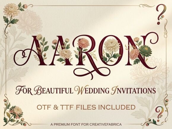 Aaron: A Decorative Display Typeface That Demands Attention