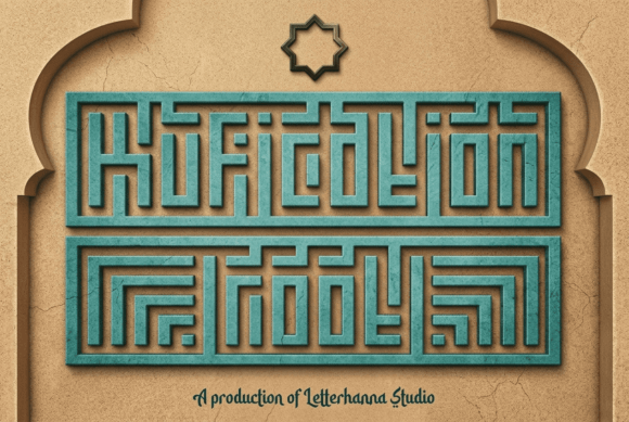 Kufication Root: A Latin Typeface with Ancient Architectural Soul