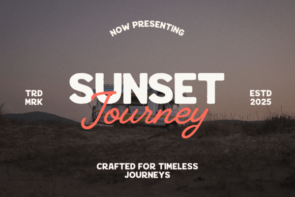 Sunset Journey Duo: Your Font for Adventure