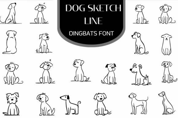 Unleash Your Creativity with the Dog Sketch Line Font