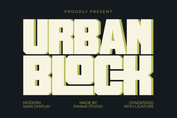 Urban Block: The Bold Display Font for Unapologetic Impact